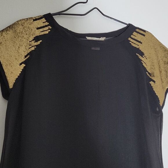 FUN & FLIRT shoulder beaded everning Top  - Picture 4 of 11